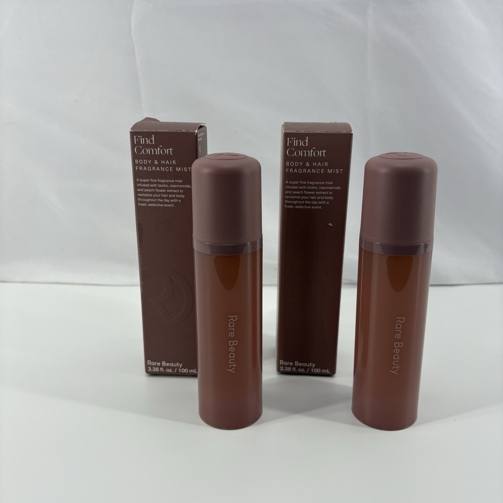 Lot Of 2 Rare Beauty Find Comfort Body And Hair Fragrance Mist, 3.38 fl oz/100ml